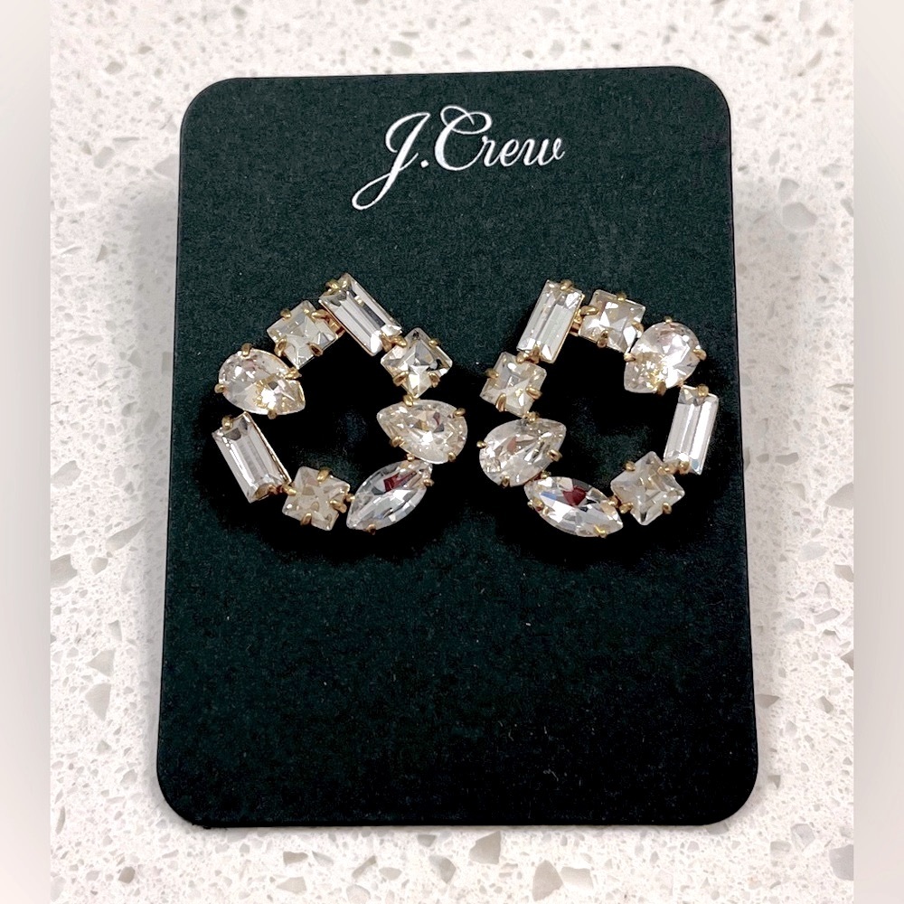 J Crew crystal earrings
